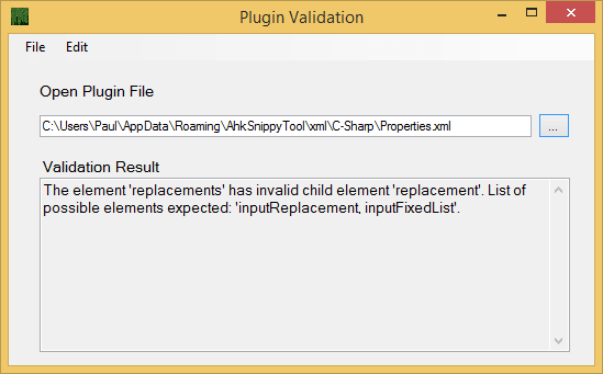 Validate Plugin